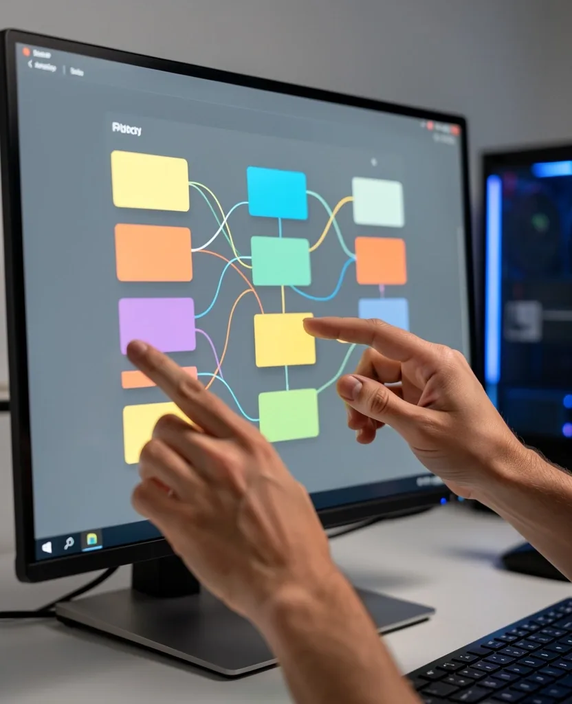 Editor visual no-code en uso